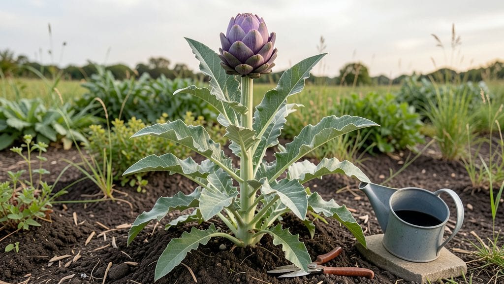 Artichoke Plant Bloom: First Edible Flower for Foraging and Garden Harvests