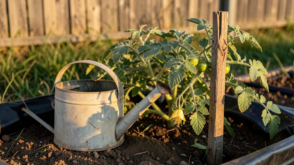Underwatered Tomato Plant: Root Revival Through Soil Moisture Checkpoints
